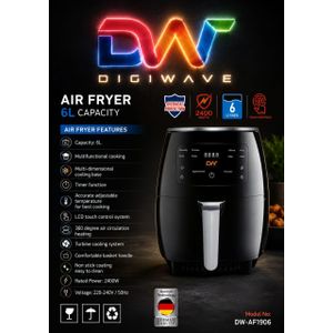 Digiwave Digiwave AIRFRYER AF1906 6liters (1 YR WRNTY)