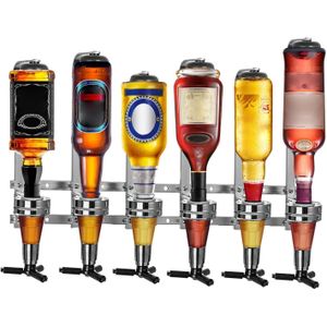 Wall Mounted Optics Liquor Dispenser Wine Dispenser Machine Bar Butler Drinking Pourer Pub Kitchen Home Bar Tools For Spirits Aluminum Alloy Beer, Soda, Coke and Fizzy -Multicolor