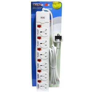 Borl Exension Cable - Multi socket and indpendent switch 