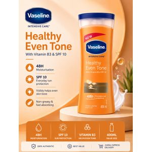 Vaseline Intensive Care Healthy Even Tone Body Lotion with Vitamin B3 & SPF 10 – 400ml