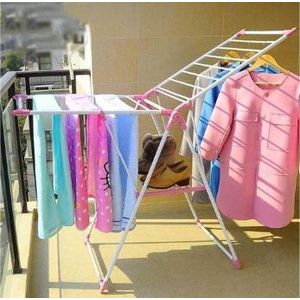Drying Racks Foldable, T-Model Clothes Foldable Airer Stainless Steel Cloth Drying Stable Space Saving For Drying Clothing Indoor And Outdoor