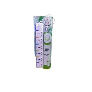 G & T Original 6 Way Universal Heavy Duty Extension Cable - White