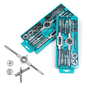 16-Piece Metric Tap and Die Set - Multicolor