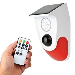 Solar Powered Security Alarm System – Wireless Outdoor Siren with Motion Detection & Flashing Light