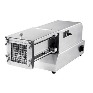 Multifunctional Commercial Electric Fruit Vegetables Cutter Chips French Fries Potato Slicer- Silver