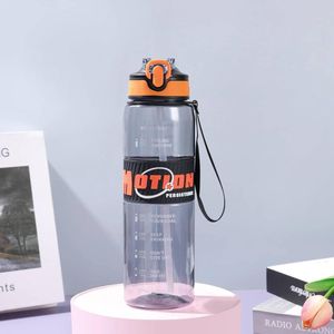 Motion Water Bottle" with motivational time markers. 