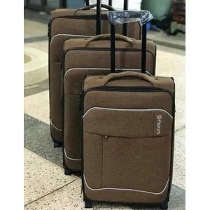 Dfavors A Set Of 3 In 1 Suitcase Pure Clothes Material Durable It Has 2 Wheels Spinners Extremely Durable It Has Multiple Colours Easy To Clean And Use 