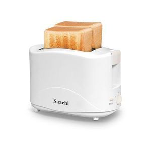Saachi 2 Slices Electric Bread Toaster With Stop Function-White
