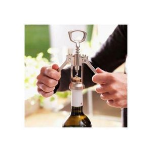 Manual Wine Bottle Opener - Silver