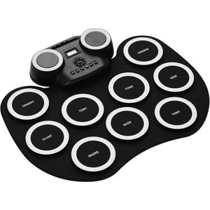 Premium Beginners 9Pad Electronic Drum Set with Built in Dual Speakers, Foot Pedals, Drum Sticks, Headphone Jack, Birthday Gifts, MIDI,12 Demo songs