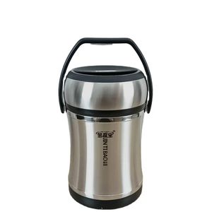  stainless steel food flask (also known as a lunch box or storage container). It is a portable, double-wall vacuum insulated container designed to keep food hot or cold. 