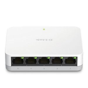 D-Link DLink DES-1005C 5-Port Fast Ethernet Desktop Network Switch – Plug & Play – Energy Saving