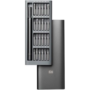 XIAOMI Mi Electric Precision Screw Driver Kit, 24 Magnetic Driver Bit Set, Pocket Screwdriver Tool Set, All-Metal Gearbox, Powerful Magnetic Motor, Rechargeable Lithium Battery, S2 Steel Screwdriving Bits, Type-C Charging, Aluminium Alloy Case for Electronics