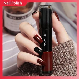2 Color/Set 12ml  Regular Nail Polish Free Baking Lasting Quick Dry Nail Varnishes Sequins Lacquer for Manicure Nail Art Polish