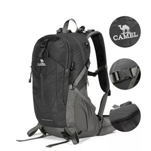 Camel Cabin Hiking Backpack for Men and Women - Blacl