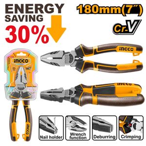 INGCO HHCP28180 - High Leverage Combination Pliers - Orange