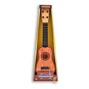 4 String Decor Guitar Children's Musical Instrument Educational Toy Small Guitar for Beginners Kids Child - Brown