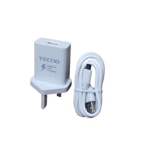 Tecno 3A Fast Charging Chager - White