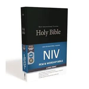 NIV Large Print Pew and Worship Bible - multicolor
