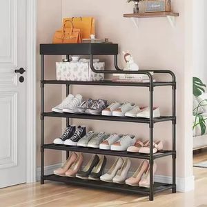 5 Tier Shoe Rack (Not Assembled) -Black 