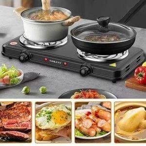 Sokany branded double burner electric hot plate stove