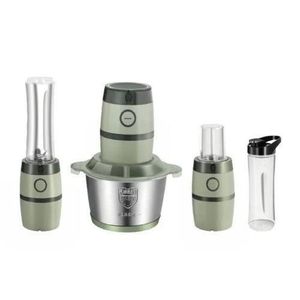 Multi-Functional Electric Food Processor and Portable Blender Set