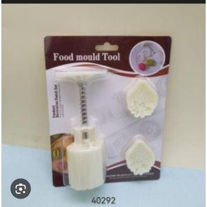 Plastic moon cake mould set