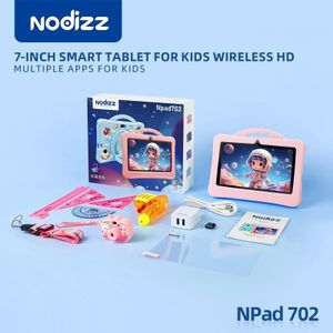 NODIZZ Local Stock-Npad702 7 inch Kids Educational Tablet, System Displayed RAM 4GB +ROM 128GB, Preloaded Learning Apps, Parental Control, Shockproof & Long Battery, Fast Shipping, Coming with 3 gifts (or 1 power bank), Pink