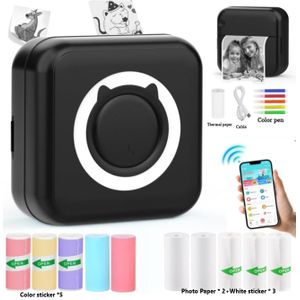 Mini Photo Printer,Portable Thermal Printing Machine,Portable Mini Printer - Bluetooth Thermal Printer