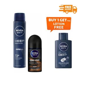 NIVEA Men Deep Spray 150ml + Deep Espresso roll on 50ml