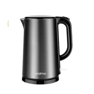 Oraimo Electric Stainless Steel Double-wall Design Precise Temperature Control Water Boiling Smart Kettle 1.7L Full Metal Liner Jar Pot- Multicolor