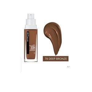 Maybelline SuperStay Active Wear Liquid Foundation in the shade 78 Deep Bronze. 