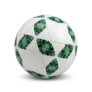 Green Pattern Soccer Ball Soccer Leather 