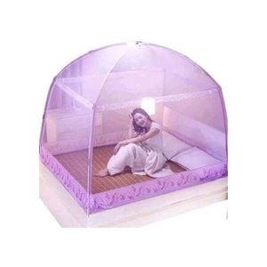 6*6 Luxury Pop Up Mosquito Net Tent Design - Purple