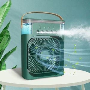 Portable Evaporative Air Cooler and Misting Fan with LED Night Light - Multicolor