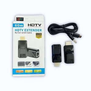 Pc 60m HDTV HDMI Extender designed to transmit high-definition audio and video signals over long distances. usb type C powered 