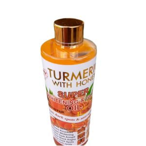 SOFT Turmeric With Honey Super Whitening And Glow Body Oil Body Repair, Clears knucles,Dark Armpits,Black thighs, Anti-dark Spots And Anti-aging