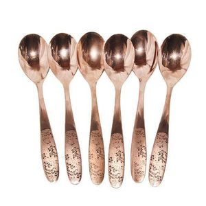 Tea Spoons, 6pcs - Copper