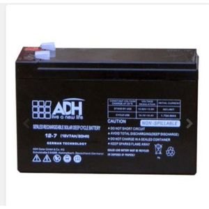 ADH 40AH, 12V/20HR Solar Battery, Fast Charging Sealed Rechargeable Deep Cycle Battery - Black