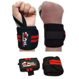 WEIGHT LIFTING WRIST Wrap Band Gym STRAPS SUPPORT - Black Pair