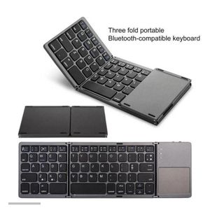 Mini foldable keyboard Touchpad Bluetooth-compatible 3.0 Foldable Wireless Keypad for Windows,Android,ios,Tablets,Phone,Smart TVs