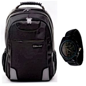 Shop Heavy Duty Designer Laptop Bag With Free Watch Black Jumia Uganda