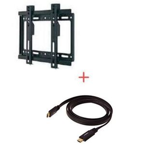 Wall mount For 14" to 42" TVs +HDMI Cable -Black