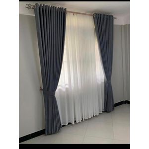 1.5 Metres (1 piece) Gray for a patio sliding door and window Curtains 