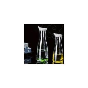 Elegant Glass Teapot / Serving Pitcher with Wooden Lid - Transparent