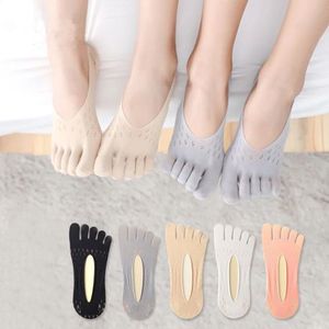Novelty Cute Ankle Five Finger Happy Socks Woman Print Cotton Dispensing  White Harajuku Girl No Show Funny Socks with Toes New