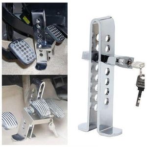 Heavy-Duty Universal Stainless Steel Anti-Theft Pedal Lock - Multicolor