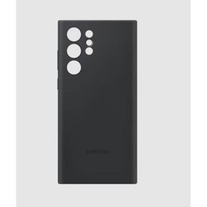 Samsung Silicone Case for S22 Ultra/S23 Ultra/S24 Ultra – Soft Touch Shockproof Cover – Black