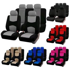 Universal Car Seat Cover Full Set - Premium Breathable Cloth With 3mm Foam Padding, Air Bag Compatable Protective Covers For Cars,Trucks, SUVs,vans Full Set