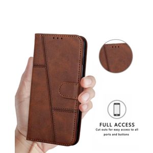 Samsung Galaxy S8+ Pure Brown Leather Flip Phone Case Phone cover